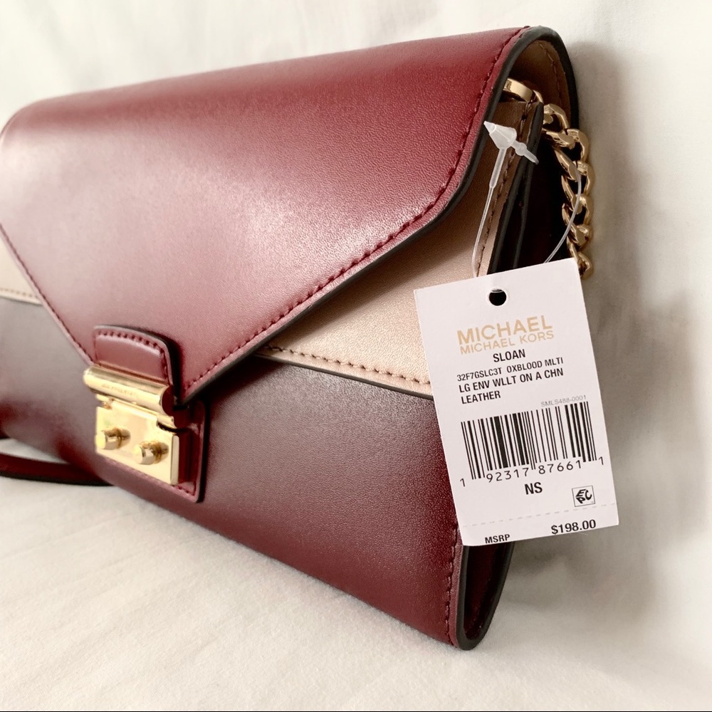 NWT authentic MK Sloan chain tri-color purse - Picture 8 of 8